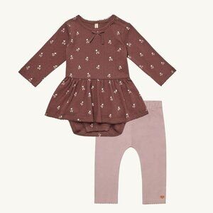 NWT - Quincy Mae bodysuit dress and legging set​​​​​